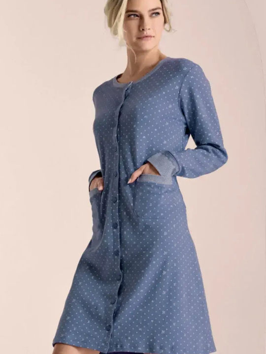 Infiore Winter Women's Nightdress Blue
