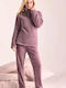 Infiore Winter Damen Pyjama-Set Lila