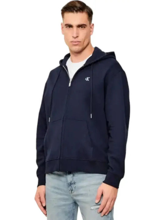 Calvin Klein Ζακέτα Μπλε Σκούρο με Κουκούλα