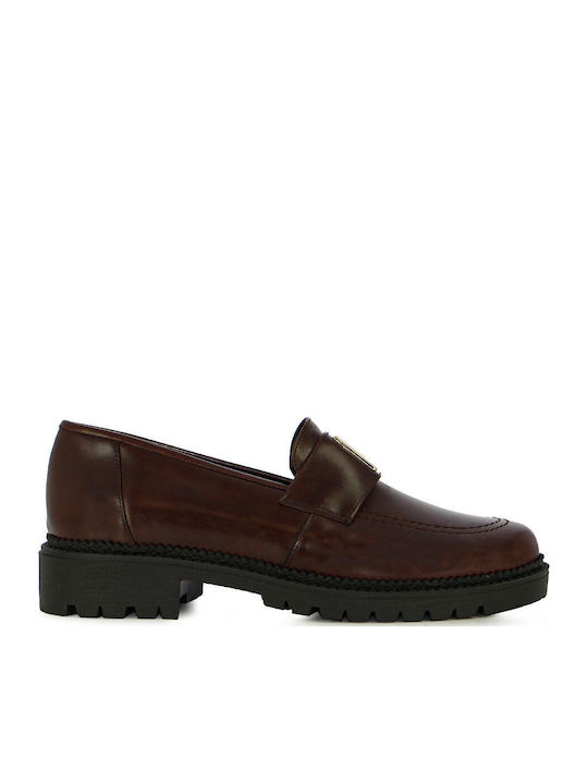 Guy Laroche Leather Women's Moccasins in Brown ...
