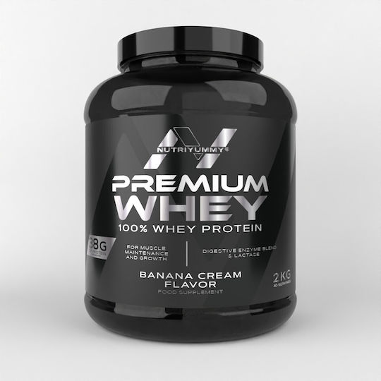 Nutriyummy Premium Whey Protein Molke mit Geschmack Banana Cream 2kg