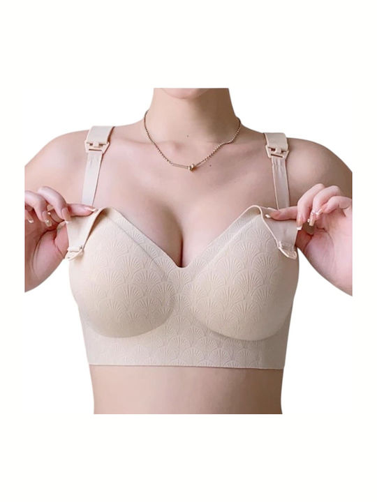 Queen Mother Sutien de maternitate și alăptare cu Clips Beige