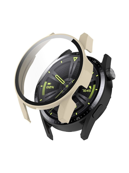 2 1 Θήκη + Γυαλί Huawei Watch Gt 3 46mm Μπεζ