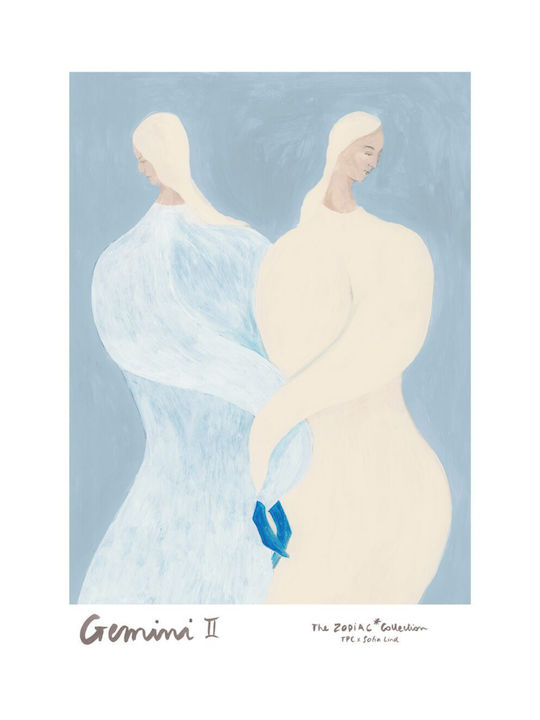 Poster Gemini Sofia Lind Bej Albastru 30 X 40 Cm Poster Club