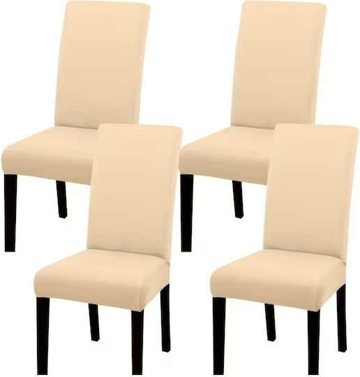 Elastic Cover for Chair Ecru 2pcs LV63720297