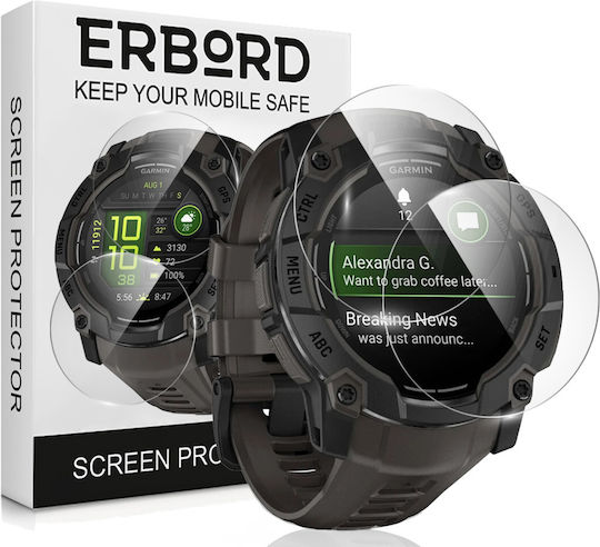 Erbord Tempered Glass για το Garmin Instinct 3 45mm 1τμχ