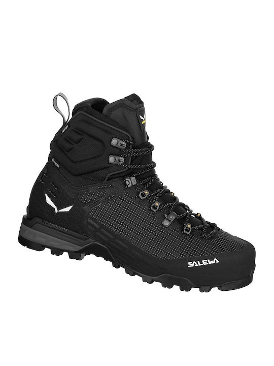 Salewa Ortles Edge Mid Gtx Men's Hiking Boots Waterproof with Gore-Tex Membrane Black
