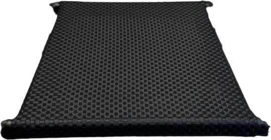 Replacement Fabric Black Perforated Outdoor Armchairs Garden Chairs T88064 66x58.5cm