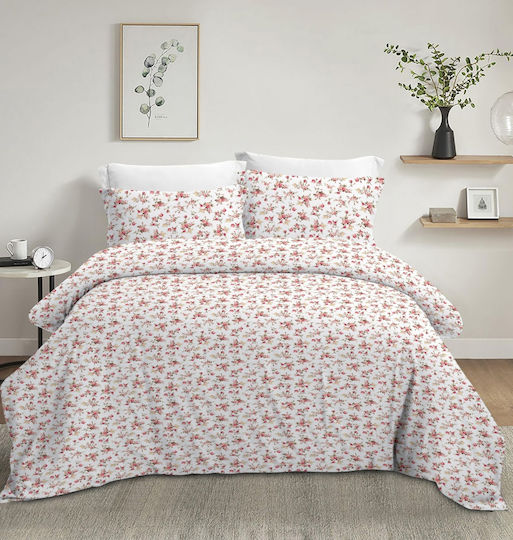 Olia Home Σετ Σεντόνια Μονά 170x260εκ. Floral (3τμχ)