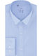 Langärmlig Baumwolle Hemd Light Blue