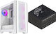 Preyon Nest Windy+ Gaming Midi-Turm Computergehäuse mit Seitenfenster Weiß + Netzteil PREYON EAGLE POWER GOLD 850W