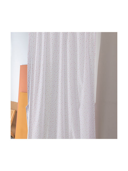 Palamaiki Curtain with Tab Top Bon Bon Pink 170...
