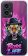 Boss Life Tiger Motorola Moto G35 5G Husa Flexibilă TPU Silicon Transparent
