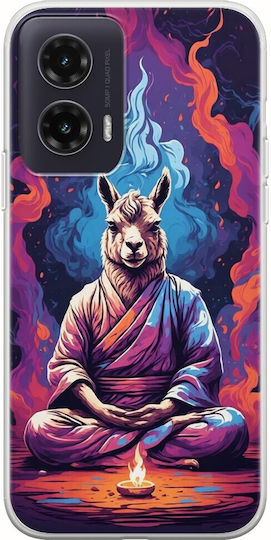 Meditation Animals Llama Motorola Moto G35 5G Flexible TPU Transparent Silicone