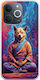 Meditation Animals Dog Realme Note 70t Flexible TPU Transparent Silicone Mobile Phone Case