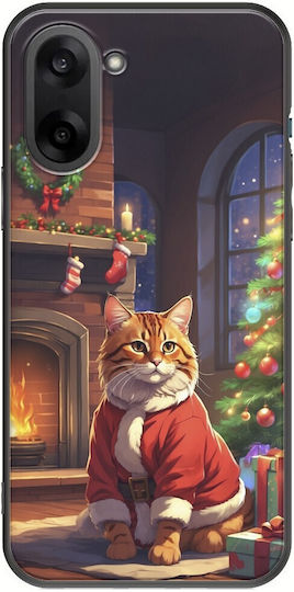 Xmas Animals Cat Oneplus Nord Ce5 5g Black Tpu Μαύρη Σιλικόνη