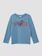 Kids' Shirt Long Sleeve Blue Raff