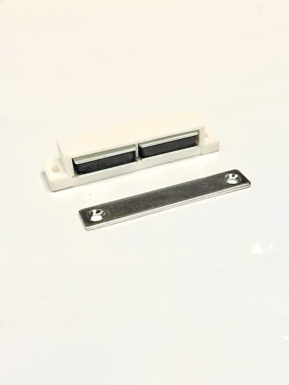 Μαγνήτης Πόρτας Επίπλου Λευκός 70x15.8x13.3mm Φερρίτης 2.4kg