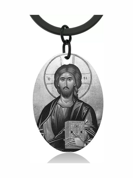 Ключодържател Фитахто Иисус Христос Стомана Черен Christos Bijou Box