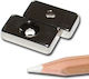 Rectangular Magnet 20x10x5x3.5mm Countersunk Hole North Neodymium Traction Force 4kg