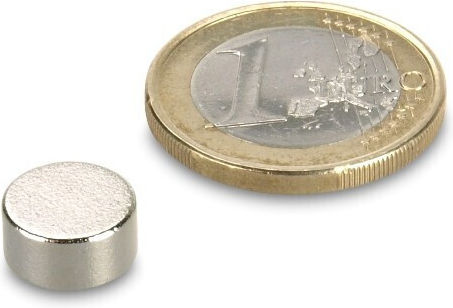 Μαγνήτης Δίσκος Φ10x5mm Smco +350°c Δύναμη Έλξης 2kg