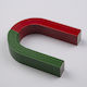 Magnet School Horseshoe Red Green 50x40mm Alnico