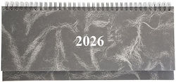 Πλάνο Εβδομαδιαίο 2026 30χ13 Σπιράλ Μάρμαρο Γκρι Πλάνο Εβδομαδιαίο 2026 30χ13 Σπιράλ Μάρμαρο Γκρι