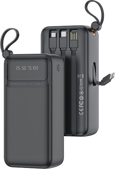 XO PR280 Power Bank 30000mAh 10W with 4 USB-A Ports Power Delivery Black