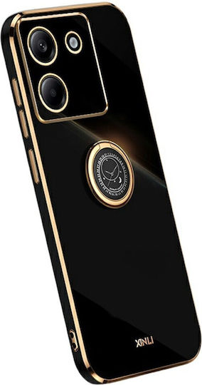 Xinli Straight Back Cover Σιλικόνης Μαύρο (Poco M7 Pro)