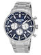 3Guys Men's Watch Battery with Silver Stainless Steel Bracelet
