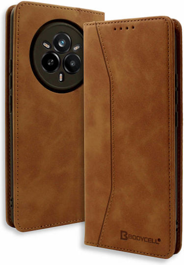 Bodycell Book Synthetic Leather / Leather Brown (Realme 14 Pro+)