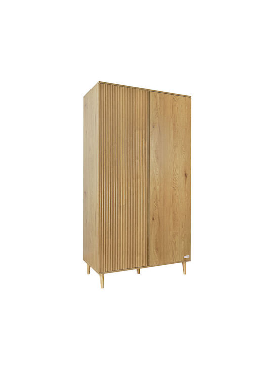 Δίφυλλη Ντουλάπα Μπεζ 105x55x196cm