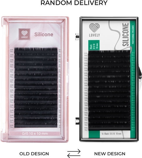 Eyelashes Lovely Silicone New D0.10 9-12mm 16 Lines