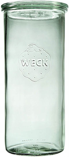 Weck Set 6Stück Gläser Allgemeine Verwendung mit Deckel Glas Transparent 1500ml