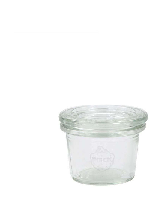 Weck Set 12Stück Gläser Allgemeine Verwendung mit Deckel Glas Transparent 35ml