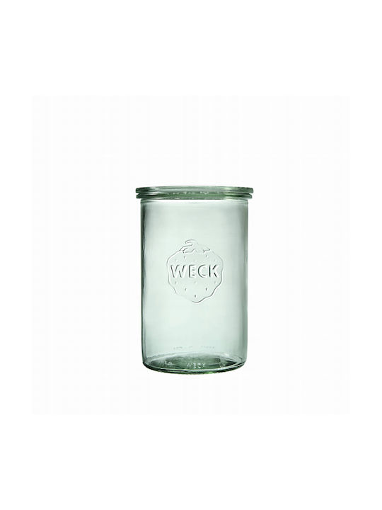 Weck Set of 6pcs Jars General Use with Lid Glass Transparent 1000ml