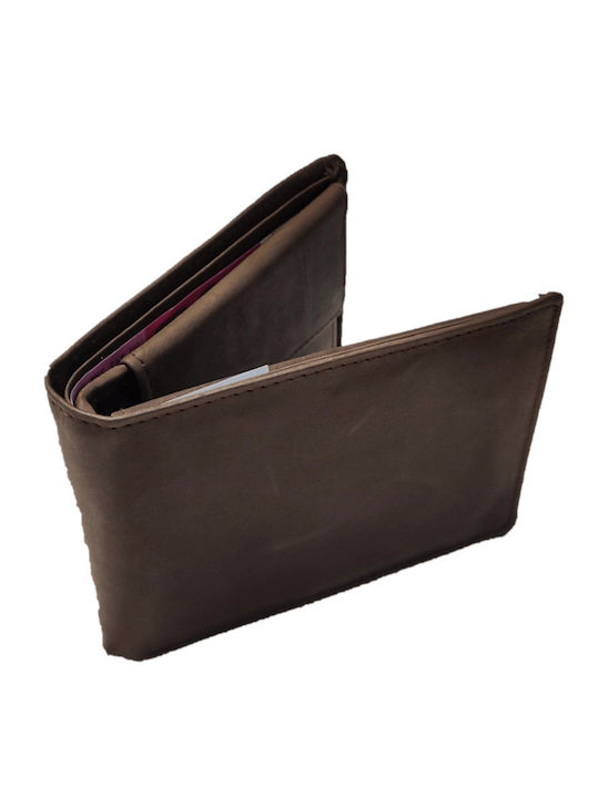 Ginis Men's Wallet Classic Brown
