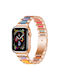 Metallisches Tragbare Band Für Apple Watch 38 40 41 S10 42mm Rose Gold Regenbogen