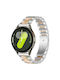 Metallisches Tragbare Bänder Uhrenarmband Harz Samsung Galaxy Watch 7 6 5 FE Silber Grün