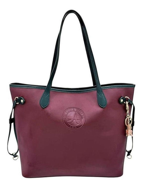 Set Fabric Women's Tote Bag Bordeaux