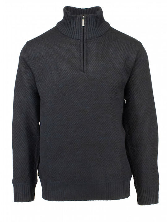 New York Tailors Bluse Μπλε Cheri High Zip-navy
