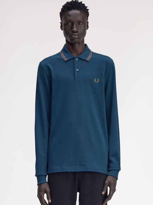 Fred Perry Polo Bluză Albastru Petrol