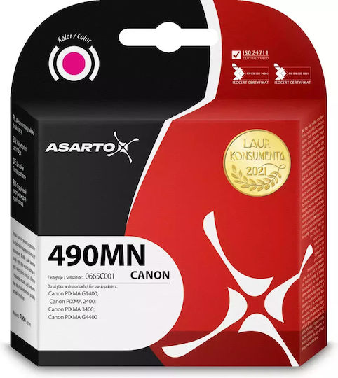 Asarto Ink Cartridge Asarto Canon 490mn 0665c001 70ml Magenta