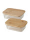 Boltze Bamboo Lunch Box 2pcs
