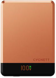 Cygnett MagSlim 5000mAh 15W Πορτοκαλί Cygnett MagSlim 5000mAh 15W Πορτοκαλί