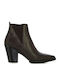 Leder Stiefeletten Damen Braun