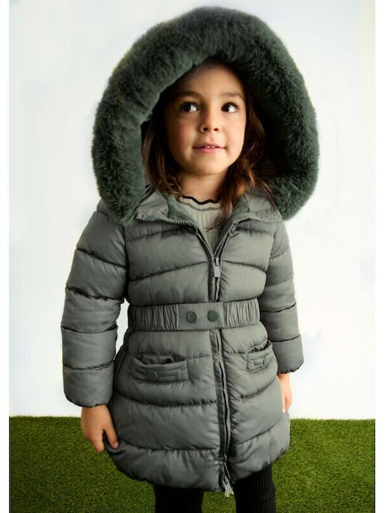 Kids Casual Jacket with Hood Green