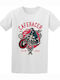 Unisex T-Shirt Caferacer Biker White