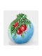 Artifact Handmade Tabletop Lucky Charm Pomegranate Red made of Wood 11x12.5cm 1pcs