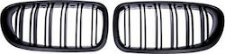 Mtuning Sports Grill Double Ribs Matt Black Bmw 5 F10 Sedan F11 Touring 2010-2018